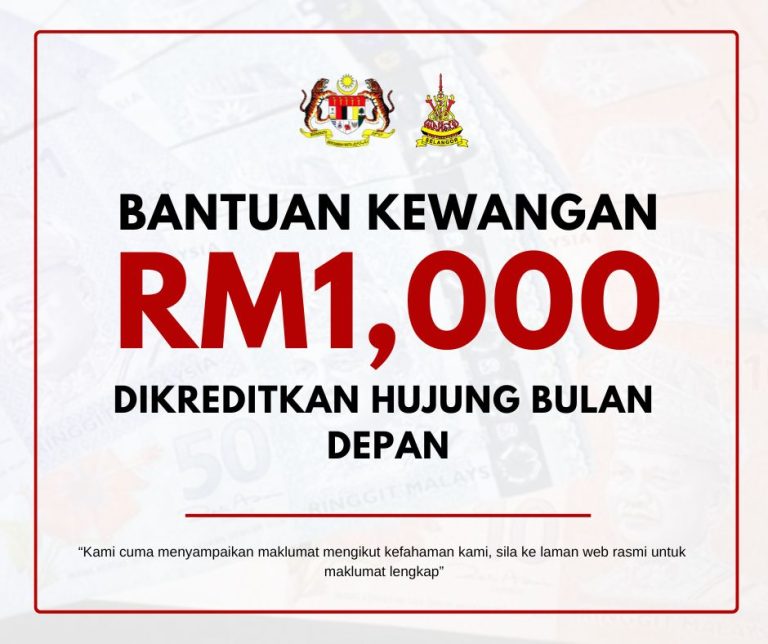 Bantuan Kewangan Rm Dikreditkan Hujung Bulan Depan Senarai