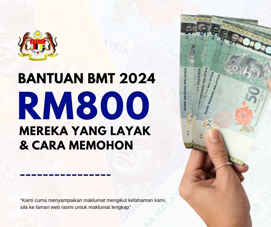 Bantuan BMT RM800 diteruskan tahun ini Senarai mereka yang layak